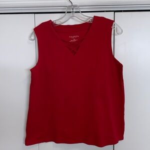 Talbots sleeveless cotton top